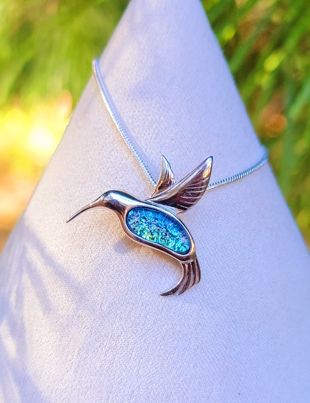 Hummingbird Cremation Pendant