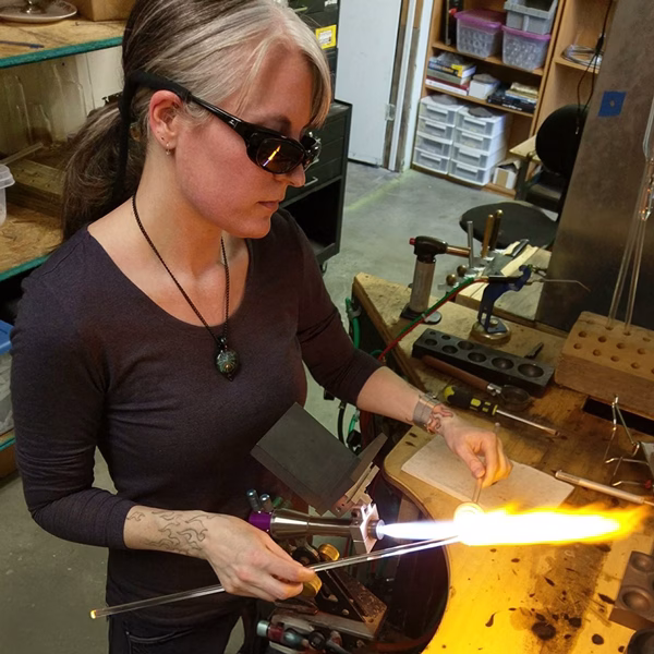 Misha S, Memorial Glass Artist at Sands of Time