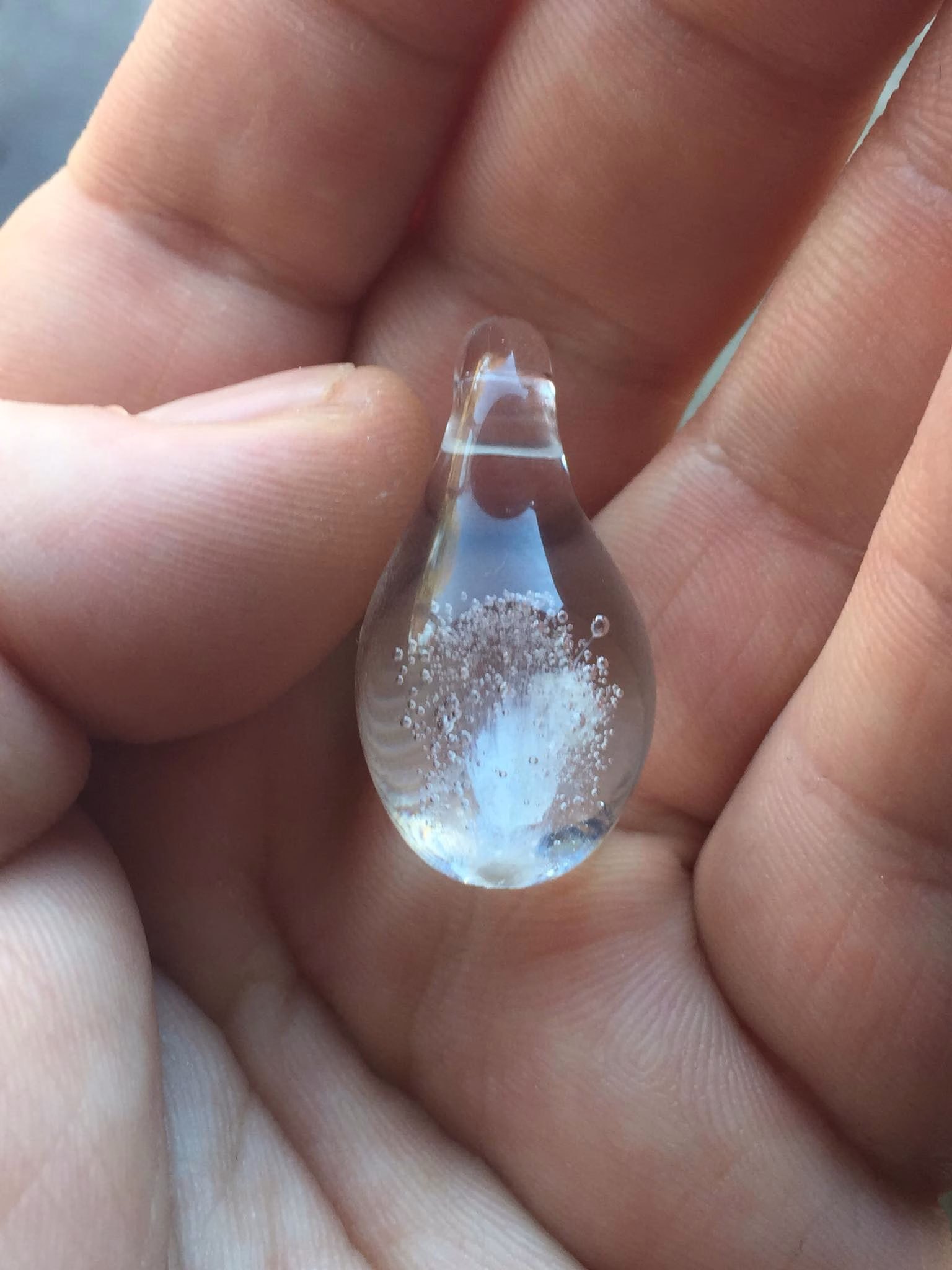 Memorial glass detail