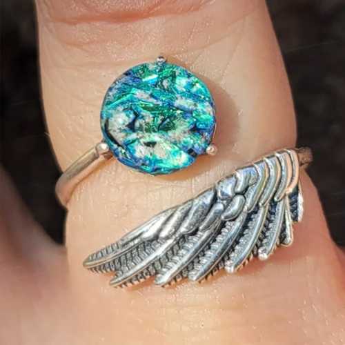 Angel Wing Cremation Ring