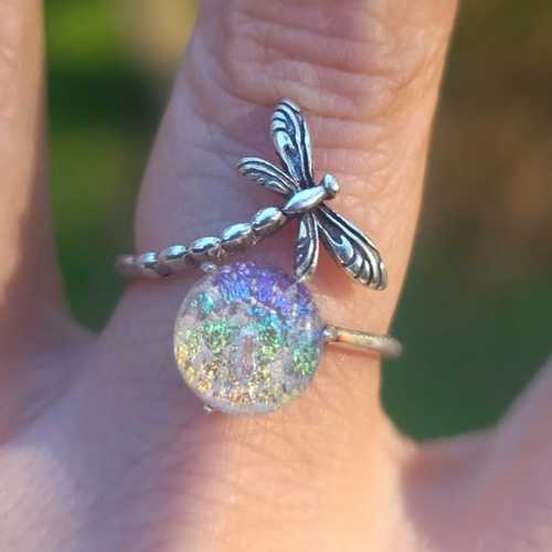 Dragonfly Cremation Ring