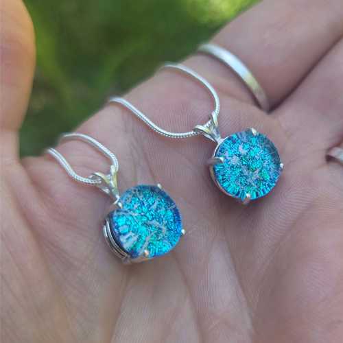 Sterling Silver Halo Cremation Pendant