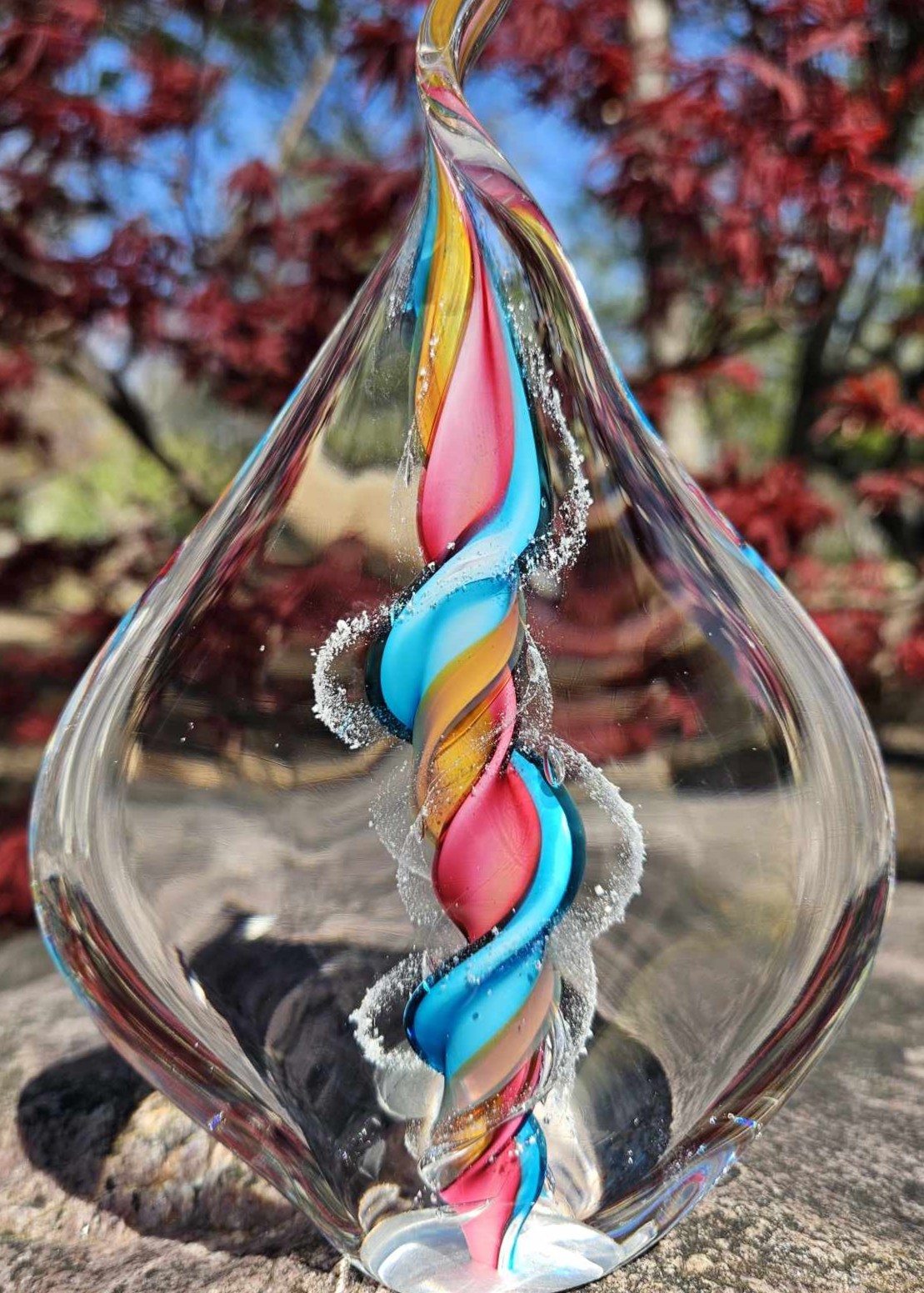 Memorial Flame with Cremation Ash