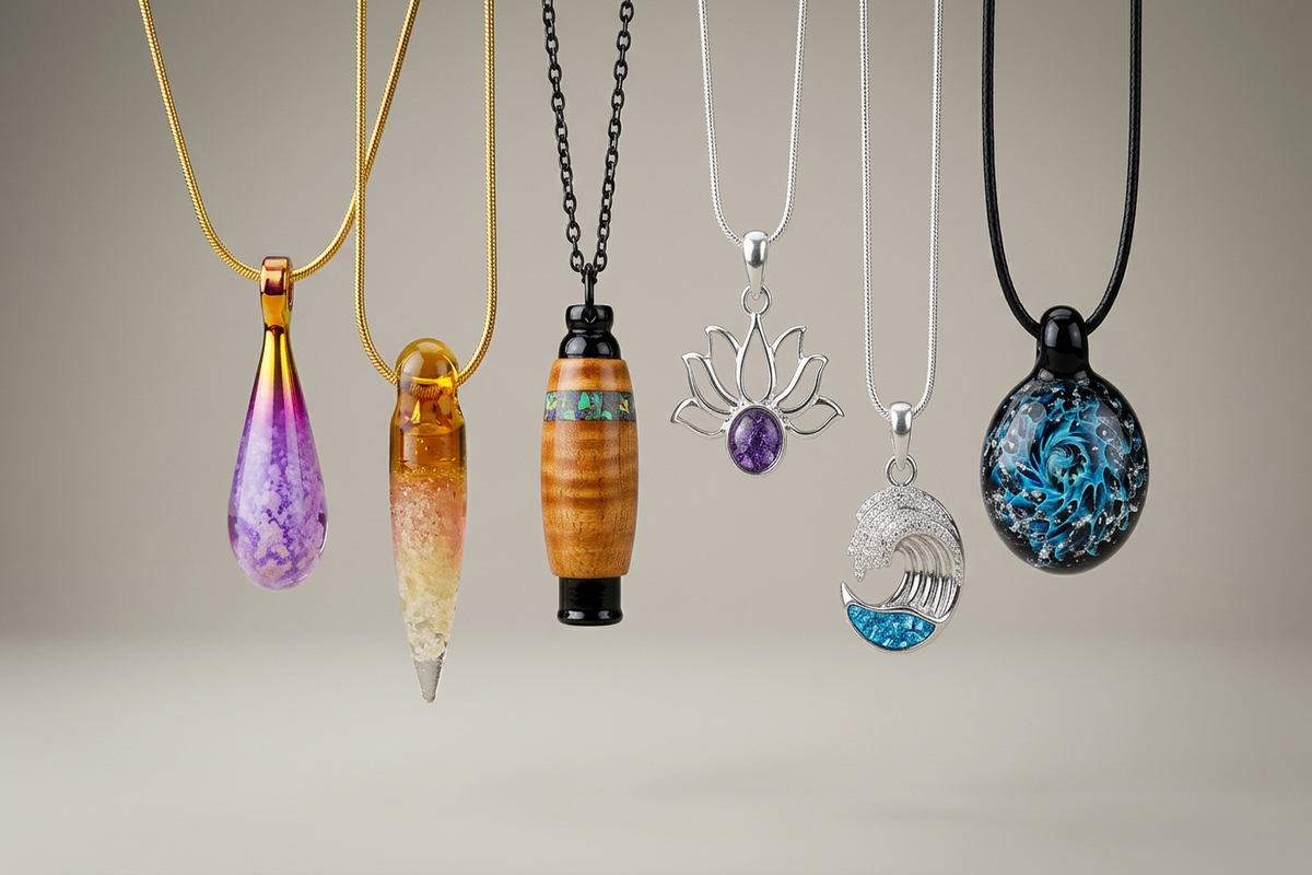 Ashes for Cremation Jewelry