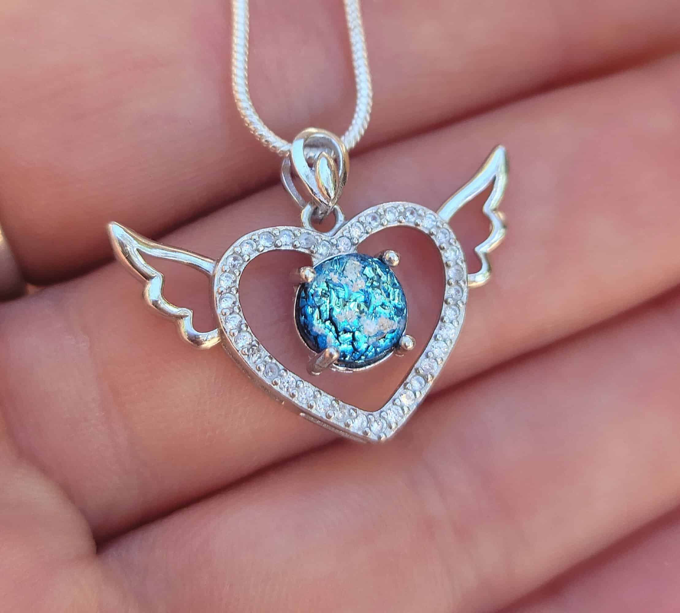Angel Heart Cremation Pendant