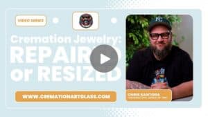repaired or resized cremation jewelry