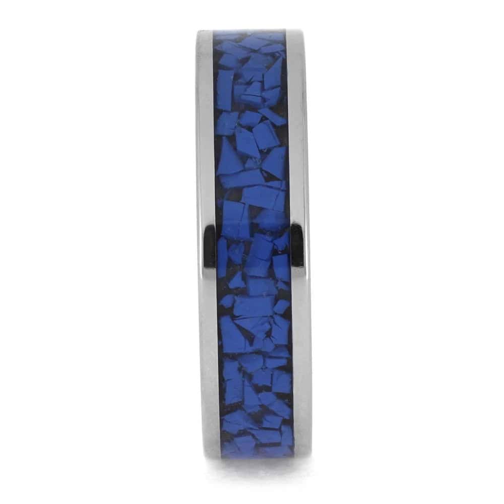 Titanium pet collar memorial ring layout